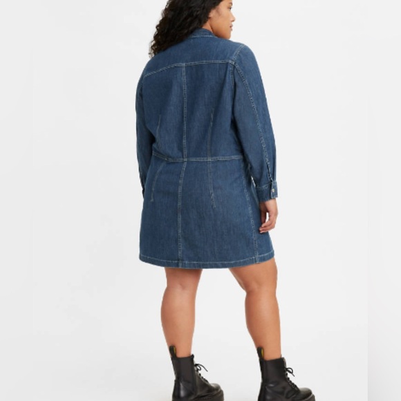 Leviβs Plus Size Denim Dress Snap Up NWT Size 2X - Picture 13 of 14